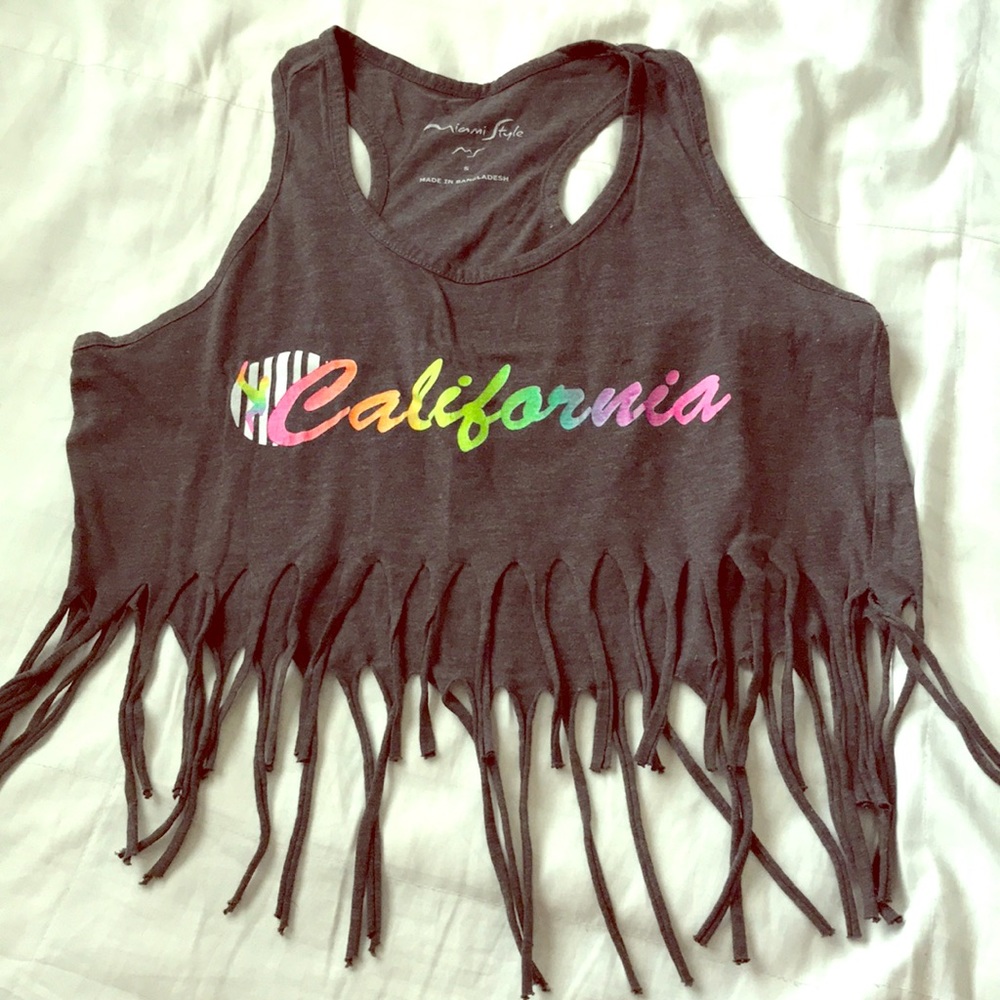 Miami Style Fringe “California” Crop Top